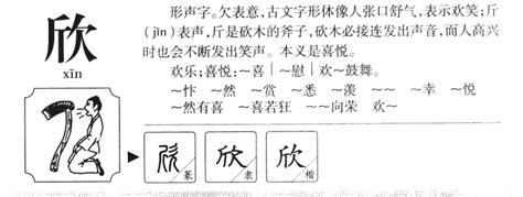 欣名字意思|欣字取名的寓意